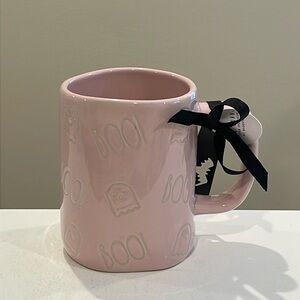 New Rae Dunn BOO! Pink Ghosts Halloween Mug